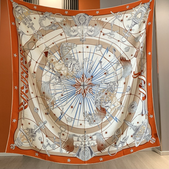 Luxury Bags China - แบรนด์หรูผ้าพันคอผ้าคลุมไหล่ผ้าไหมขนาดใหญ่ Handrolled Bandanas กระเป๋าอุปกรณ์เสริมคอเข็มขัดผ้าพันคอผม Foulard Femme